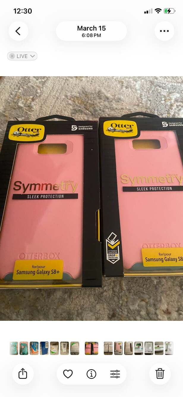 Lot of two OtterBox Symmetry Series Case for Samsung Galaxy S8+ - Pink